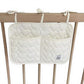 2pcs per set Quilted Heart Pattern Hanging Storage Pouch with Bow Tie Straps