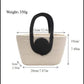 Woven Cotton Rope Handbag Open Top Handbag for Casual and Everyday Use