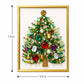 DIY Jeweled Christmas Tree Art Kit with Frame and Craft Supplies