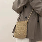 Hand-Crocheted Small Crossbody Bag with Hollow Flower Design for Casual Everyday Wear