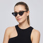 Retro High Pointed Vintage Fashion Cat Eye Sunglasses Stylish Lightweight Eyewear