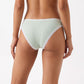 2 Pack Ribbed Lace Trim Thong Underwear