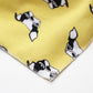 Dog Bandana Scarf Yellow with Black and White Pattern Pet Neck Accessory