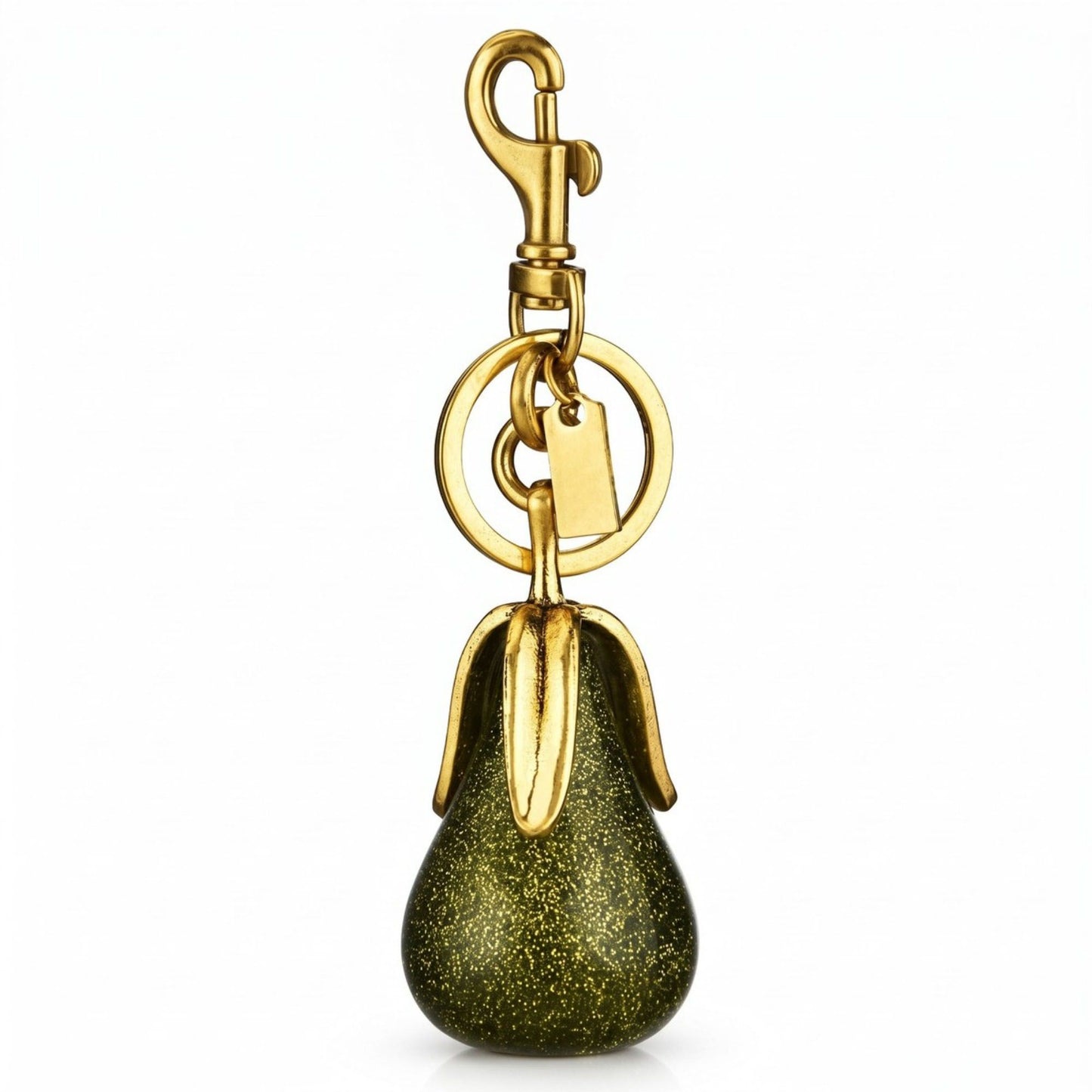 Glitter Pear Keychain and Bag Charm