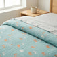 4-Piece Cotton Bedding Set with Cherry Print Duvet Cover and Pillowcases