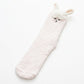 Fuzzy Llama Knee High Socks 2 Pair US 5-10.5