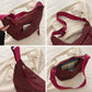 Leopard Faux Suede Hobo Crossbody Bag with Adjustable Strap and Zip Closure