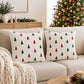2 Pack Christmas Tree Pom Pom Decorative Throw Pillow Covers