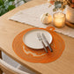 Halloween Pumpkin Cutout PVC Waterproof Non-Slip Placemat