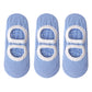 3-Pair Anti-Slip Ballet Grip Socks with Elastic Strap for Yoga, Pilates, and Barre
