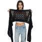 Solid Color Crochet Knitted Cable Scarf Sweater Wraps