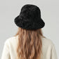 Plush Bucket Hat Soft Fuzzy Teddy Winter Casual Fashion Hat