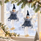 2pk Lace Angel Christmas Tree Ornaments