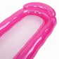 Pink Inflatable Pool Float with Mesh Center and Pillow Headrest
