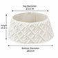 Plush Cable Textured Christmas Tree Collar