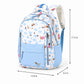 Dog Print School Backpack with Multiple Zip Pockets