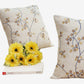 Square Pillow 15.7*15.7 in Cotton-Linen Fabric Decorative Throw Pillow