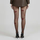 2pcs Women's Sheer Tights with Embroidered Lip Pattern Design