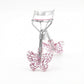 2-Piece Eyelash Curler Set with Butterfly Handle Design for Natural Lash Lift and Eye Makeup Prep