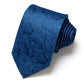 Men's Floral Print Tie with Woven Botanical Pattern and Classic Tapered Design