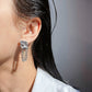 Women's Meteor Chain Drop Earrings - Edgy Statement Jewelry