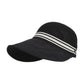 Breathable Mesh Sun Visor Cap with Ponytail Slot Adjustable Strap and Wide Brim for Outdoor Hiking and Summer Travel