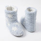 Fuzzy Heart Slipper Boots