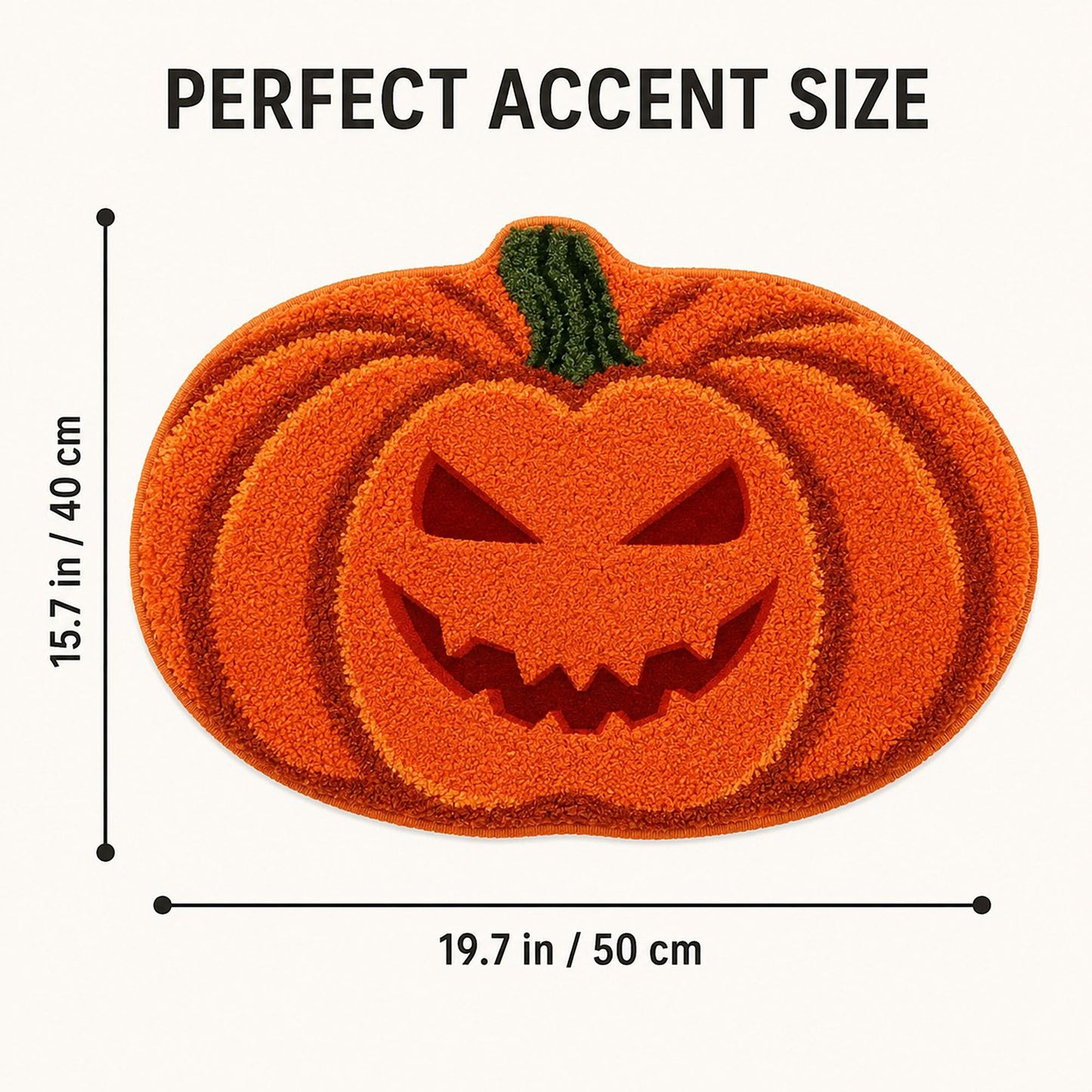Halloween Shaped Bath Mat Soft Absorbent Nonslip Accent Rug