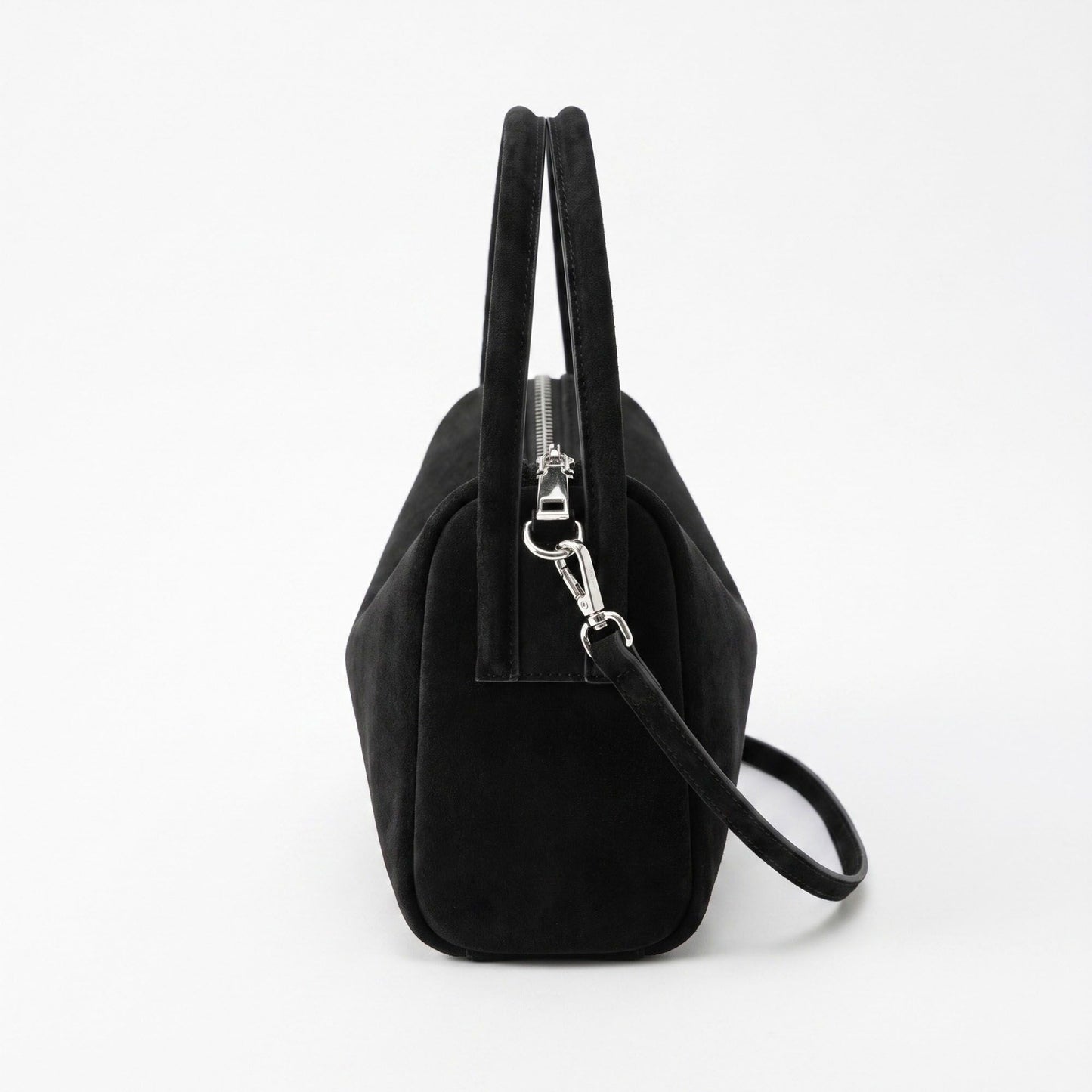 Structured Shoulder Bag with Dual Handles and Crossbody Strap 11.8x9.5x4in