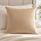 Solid Velvet Decorative Throw Pillow Cover (Single Piece)