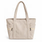 Large Corduroy Tote Bag with Zipper Pockets