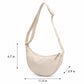 Nylon Crescent Crossbody Bag with Adjustable Strap Lightweight Casual Shoulder Bag