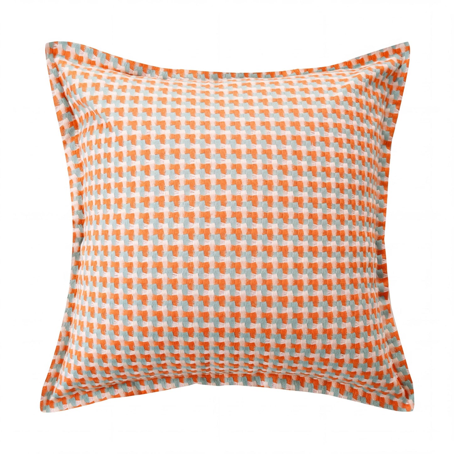Houndstooth Woven Decorative Throw Pillow Cover Textured Square Cushion Cover with Hidden Zipper
