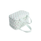 Polka Dot Cosmetic Bag, Large Capacity 3-Layer Makeup Organizer with Top Handle