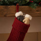 Faux Fur Trimmed Mitten Keychain Winter Bag Charm Set
