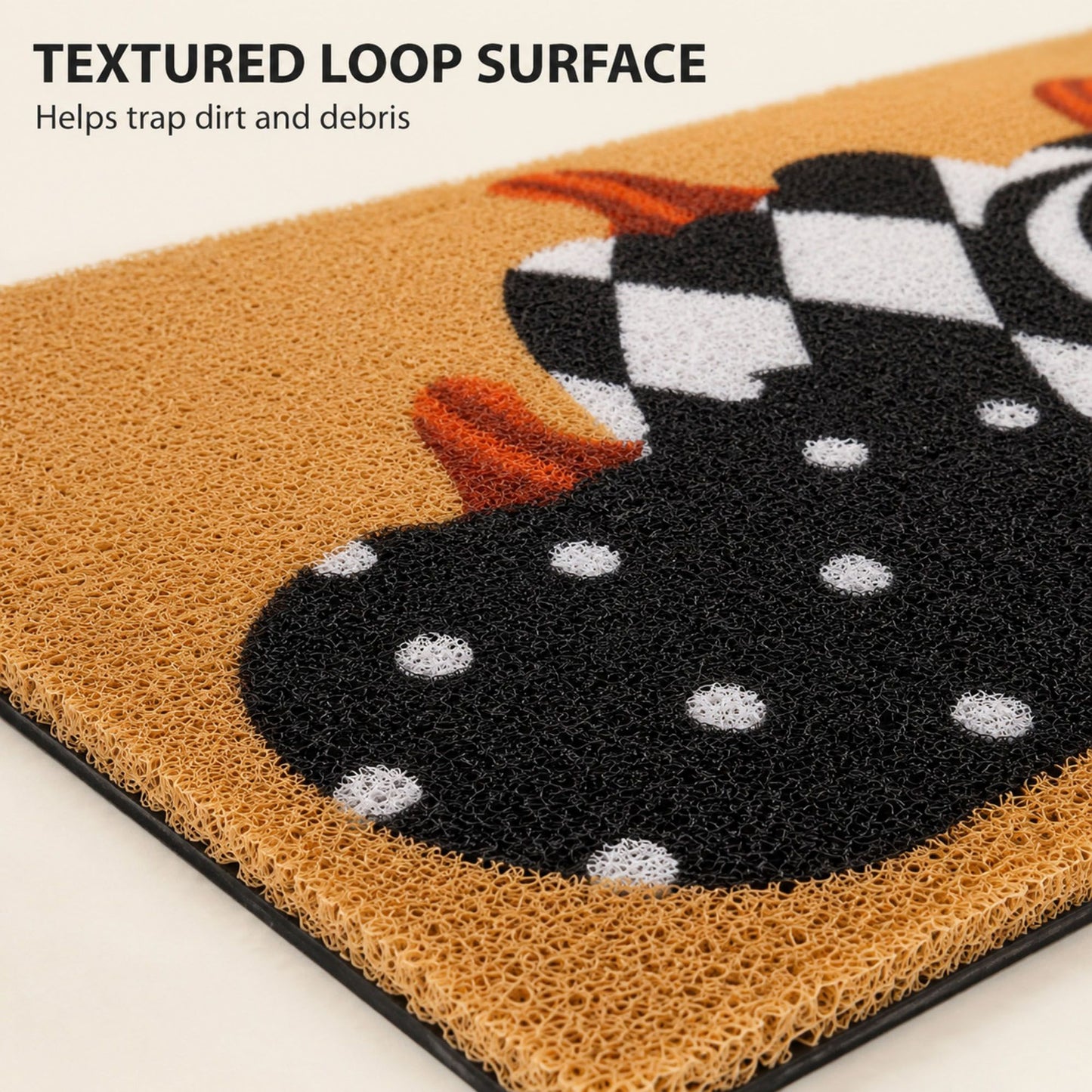 Halloween Pumpkin Indoor Outdoor Doormat Nonslip Entryway Rug 15.7 x 23.6 Inches