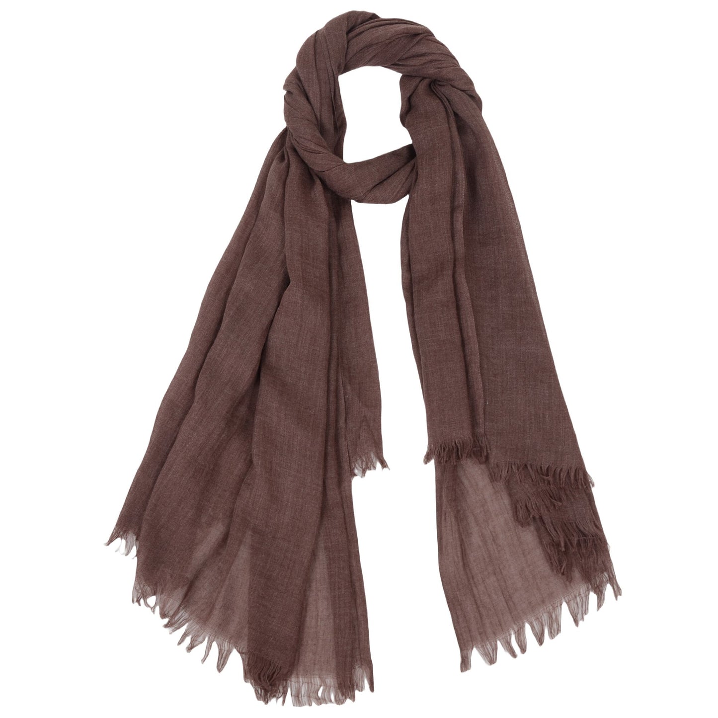 Lightweight Solid Cotton Linen Scarf 78 Inches