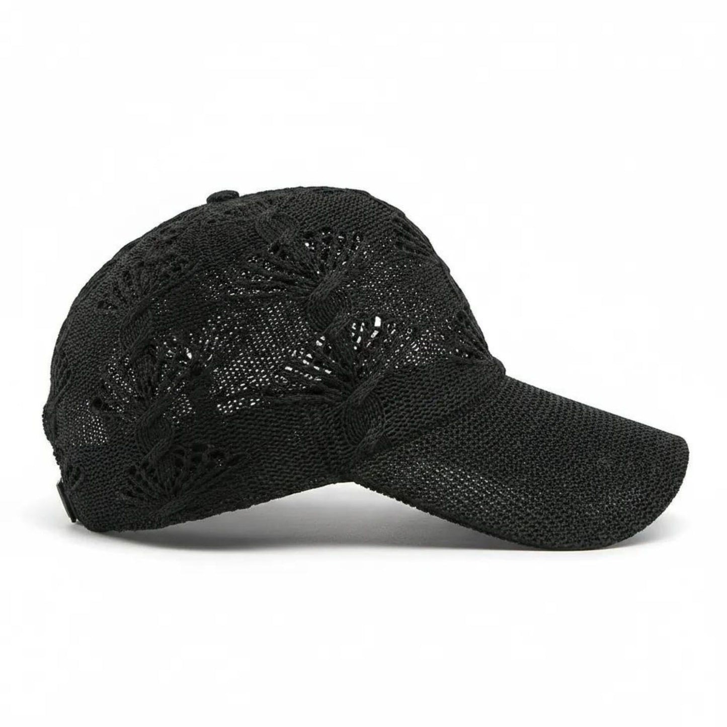 Women's Crochet Knit Baseball Cap Breathable Openwork Lightweight Casual Hat