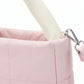 Padded Tote Bag with Top Handles and Detachable Adjustable Crossbody Strap 8.5x8x3.5in