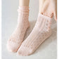 4 Pairs Women's Lace Knit Crew Socks Lightweight Breathable Mesh Style with Elastic Cuff in Assorted Patterns