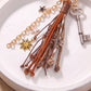 Coastal Starfish Tassel Bag Charm Keychain