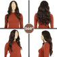 Long Wavy Wig for Women with Lace Hairline Heat Resistant Synthetic Wig for Daily and Party Use