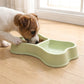 Plastic Bone Shaped Double Pet Bowl for Food and Water