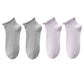 4 Pairs Ultra-Thin Ribbed Ankle Socks Soft Stretch Breathable Design in Multiple Color Combinations