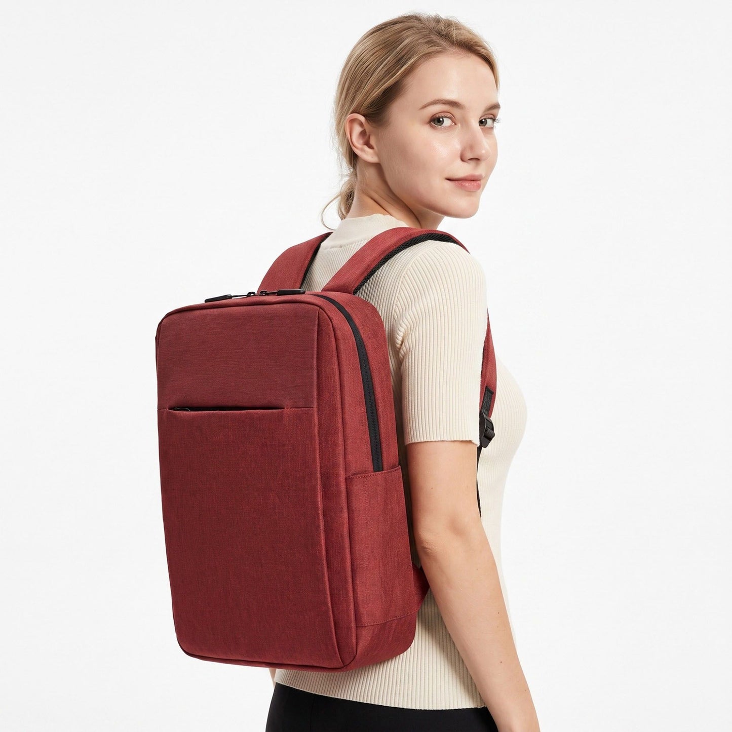 Modern Slim Laptop Backpack - Professional  Commuter Daypack for Office, School, and Travel
