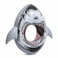 Shark-Shaped Inflatable Pool Float with Tail Design Durable PVC Swim Ring Float for Pool Beach Lake 34x34.2in