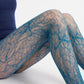 2-Piece Floral Lace Fishnet Tights