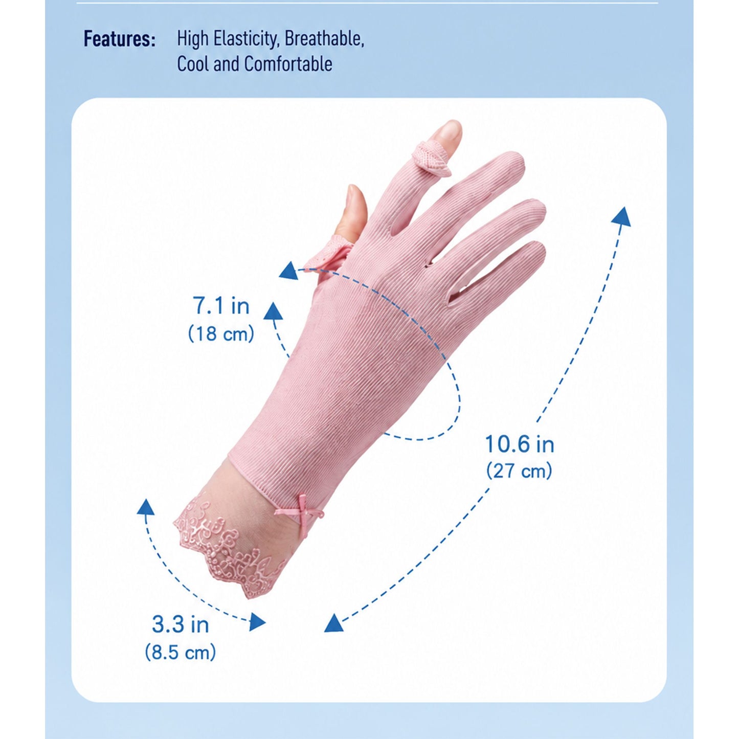 Convertible Fingerless Sun Protection Cycling Gloves