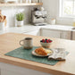 6 Piece Floral PVC Placemat Set Heat Resistant Wipe Clean Table Mats for Dining Table