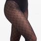 2-Piece Plaid Pattern Sheer Tights